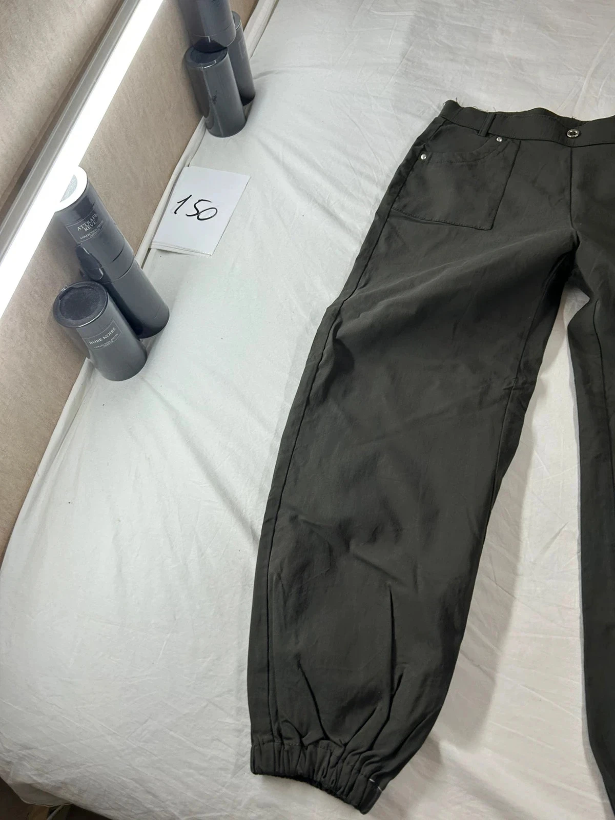 Vintage khaki green pants – photo 3
